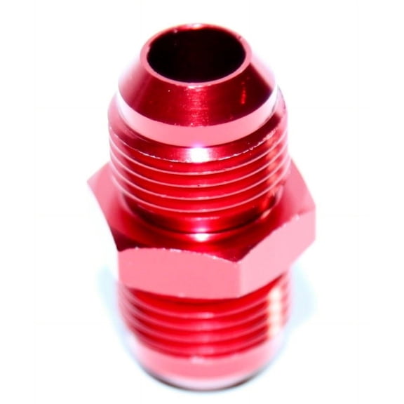10 Pieces Of RED 8AN AN-8 Male Thread Straight Aluminum Anodized Fitting Adapter RED 8AN AN-8 Male Thread Straight Aluminum Anodized Fitting Adapter