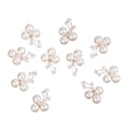 thumbnail image 1 of 10 Pieces Pearl Crystal Flower Embellishments for Cell Phone Case Garment Decor, 1 of 7