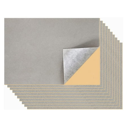 10 Pieces Peels and Felt Sheets Self-Adhesive Felt Sheets Fabric Liners for Drawers Box