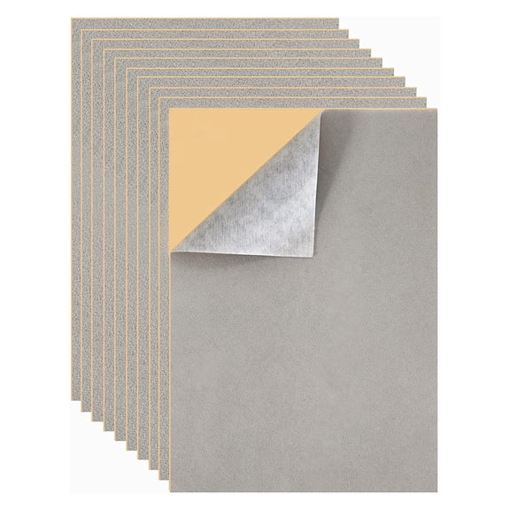 10 Pieces Peels and Felt Sheets Self-Adhesive Felt Sheets Fabric Liners for Drawers Box