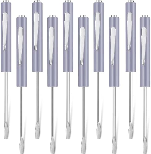 Screwdriver Clips 10 Pieces Pocket Screwdriver Mini Tops and Pocket Clips Magnetic ...