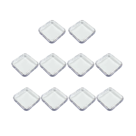 10 Pieces Press on Nail Storage Box Acrylic Nail Storage Container Mini Artificial Nail Display Case False Nail Packaging Box for Nail Salon Clear
