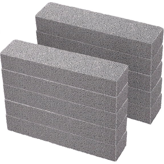 10 Pieces Pumice Stones For Cleaning - Pumice Scouring Pad, Pumice Stick Cleaner For Removing Toilet Bowl Ring, Bath, Household, Kitchen, Pool, 5.9 X