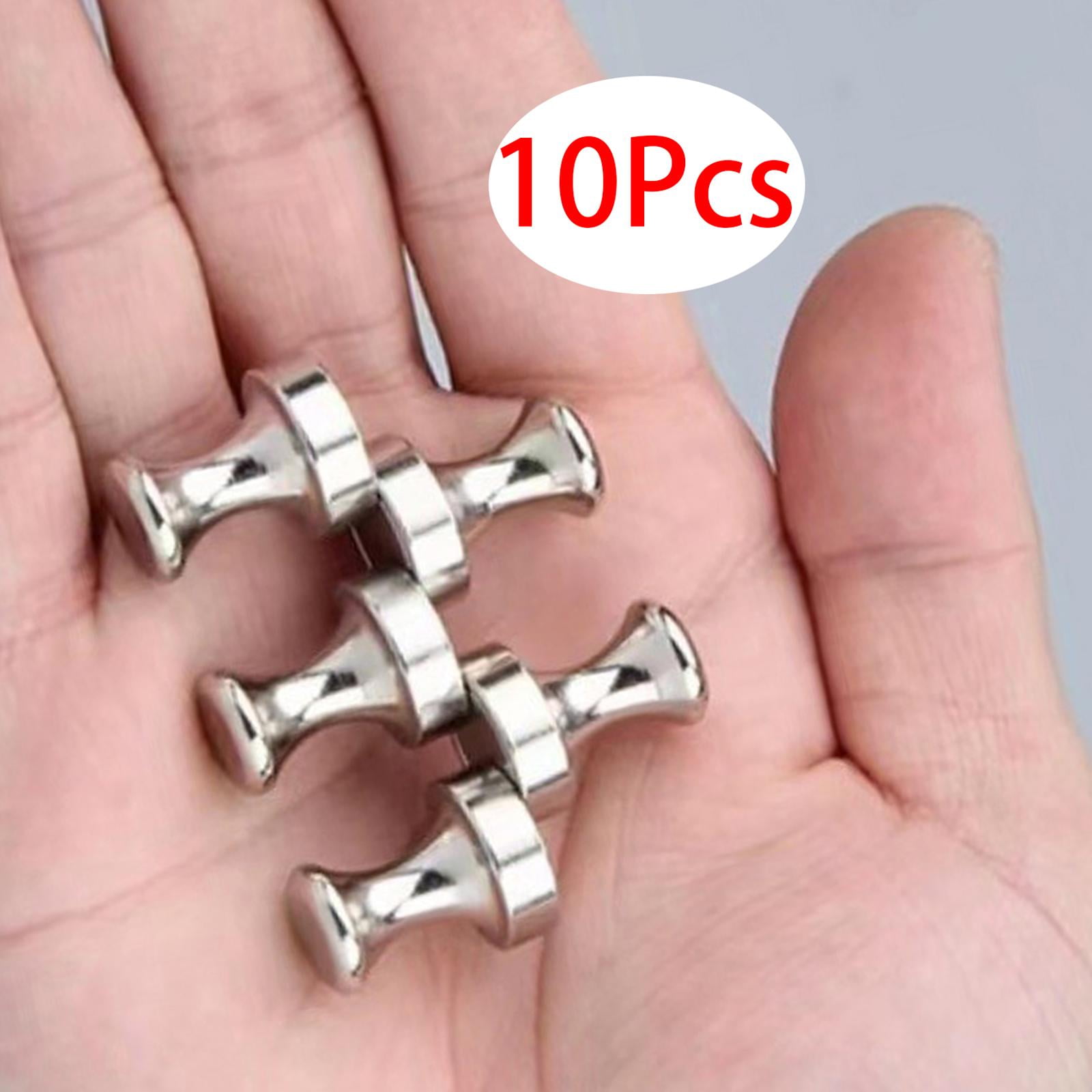 10 Pieces Push Pins Photos and Pictures Push Pins for Metal Surface Golden  