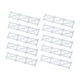 thumbnail image 1 of 10 Pieces Railroad Fence Model Building Railing Modern White Design for Model Train Hobby Projects, 1 of 9