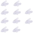 thumbnail image 1 of 10 Pieces Replacement Clip Holder Loop For Earphone Headset Microphone White, 1 of 10