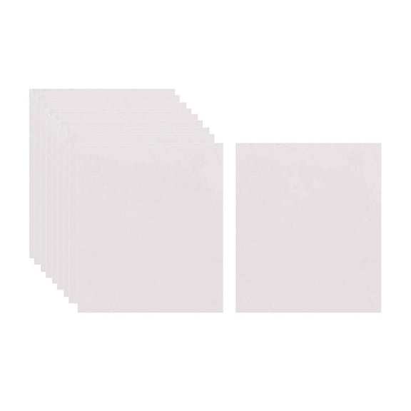 10 Pieces Self Adhesive Felt Velvet Sheets Durable DIY White