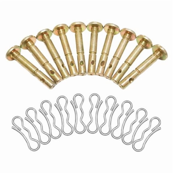 10 Pieces Shear Pins Cotter Pins Kit Durable Metal Fit Replace 73804124 Snowblower Maintenance