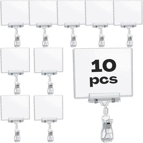 Realtor Sign Clips 10 Pieces Sign Clips Rotating Price Tag Clip Swivel Sign Holder for ...
