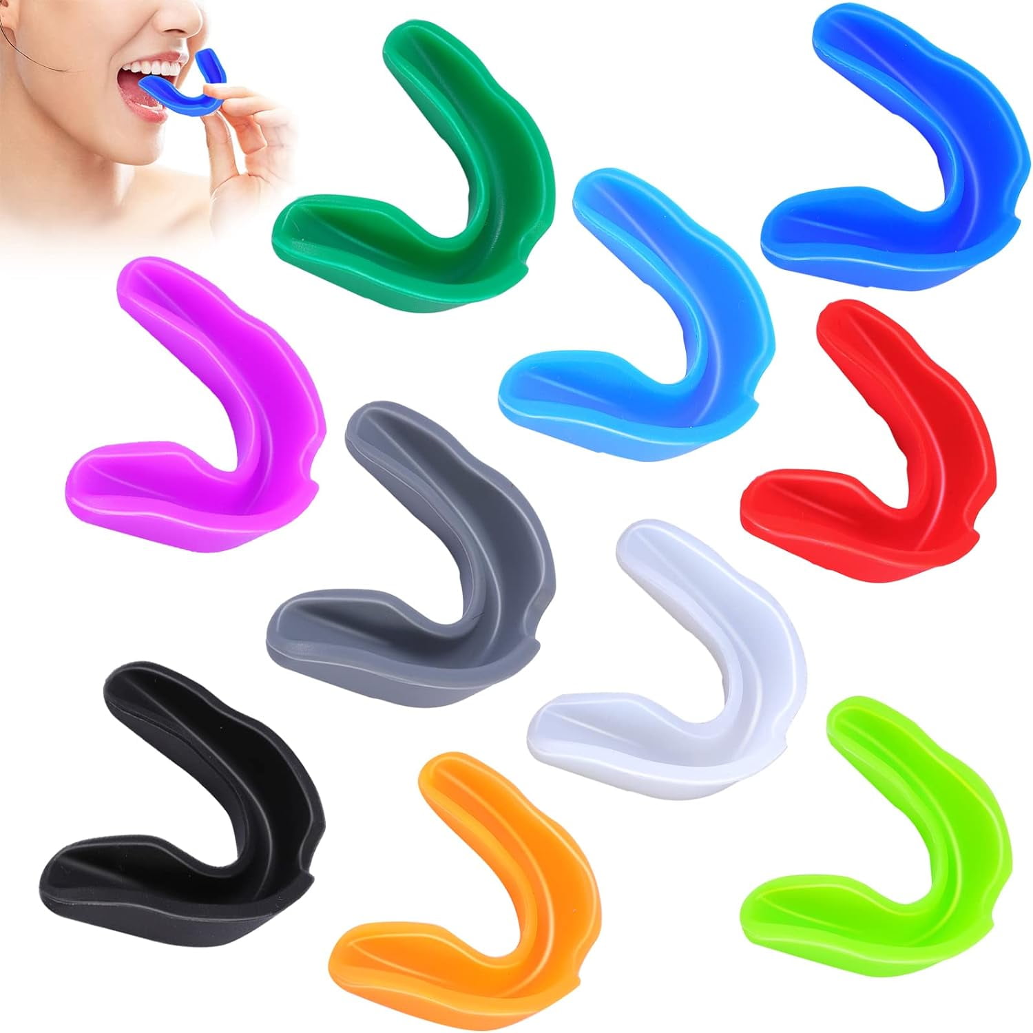 10 Pieces Sport Mouth Guards,Mouth Protection Athletic Mouth Guard for