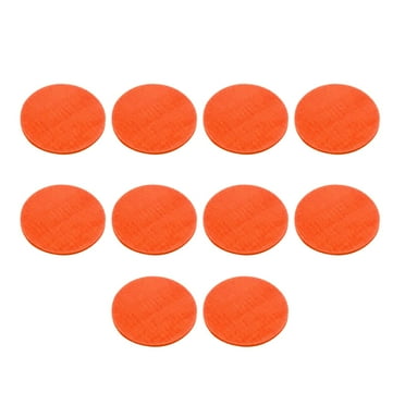 10 Pieces Spot Markers Sit Floor Spots Circles Self Sticky 4 inch Spot Marker Sticker for Sports Teacher Tools Teaching Yoga Exercise Orange