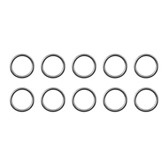 10 Pieces Stainless Steel 316 Round Ring Welded 1/8" x 3/4" (3mm x 20mm) Marine Grade
