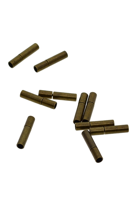 10 Pieces Strong Bayonet Clasps Cord Buckle Mating Connectors Cord Ends for Jewellery Leather Rope Necklace Bracelet Making Supplies