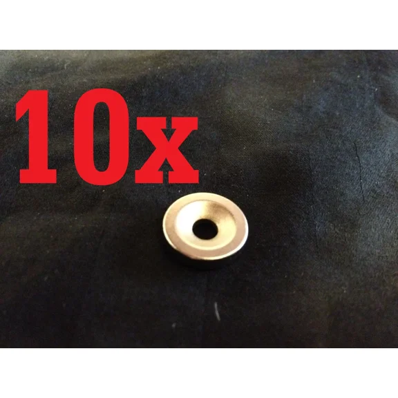10 Pieces Strong N35 Magnets 14Mm X 3Mm Hole 4Mm Rare Earth Craft Neo Neodymium
