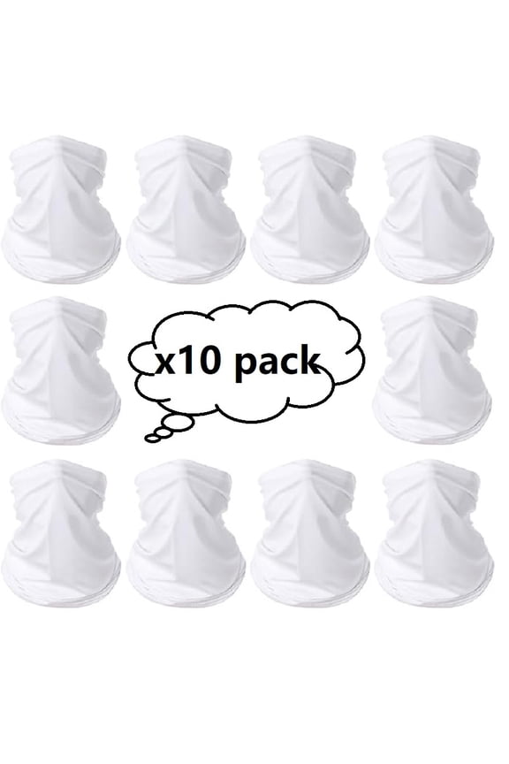 Pack of 10 Outdoor Buff /Face Cover /Neck Gaiter /Scarf - Breathable UV Block Sun Protection for Outdoor Cycling Running etc.