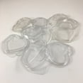 thumbnail image 1 of 10 Pieces TY Beanie Babies Plastic Clear Heart Shaped Swing Hang Tag Protectors, 1 of 1