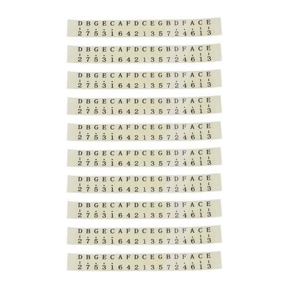 10 Pieces Thumb Piano Note Sticker for Beginner Musical Performance
