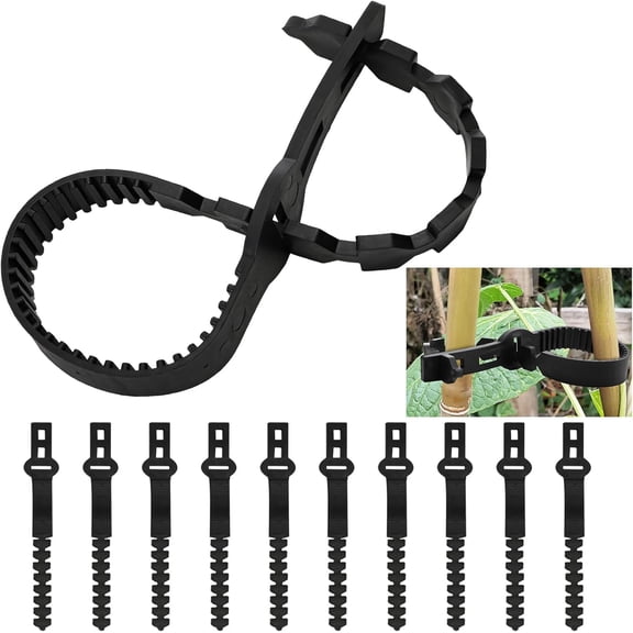 10 Pieces Tree Stake Support Bands, Adjustable Tree Plant Ties Reusable Garden Trees Strap Durable Branch Rubber Ties Garden Stake Connectors for Cable Plant, Young Tree, 23.3 Inches