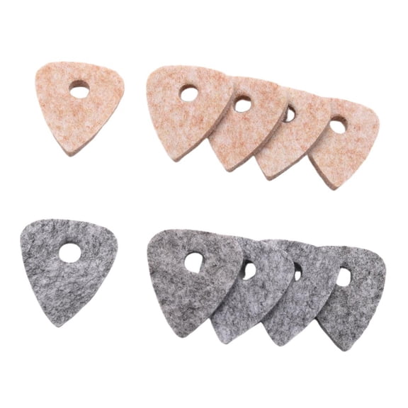 10 Pieces Wool Felt Ukulele Plektren Ukulele Guitar Instrument Accessories