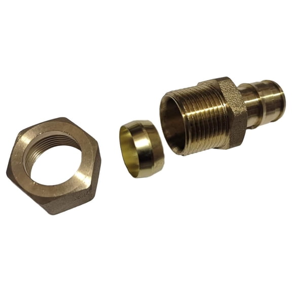 10 Pieces XFITTING 1/2" Pex A x 5/8" OD Compression Straight Adapter