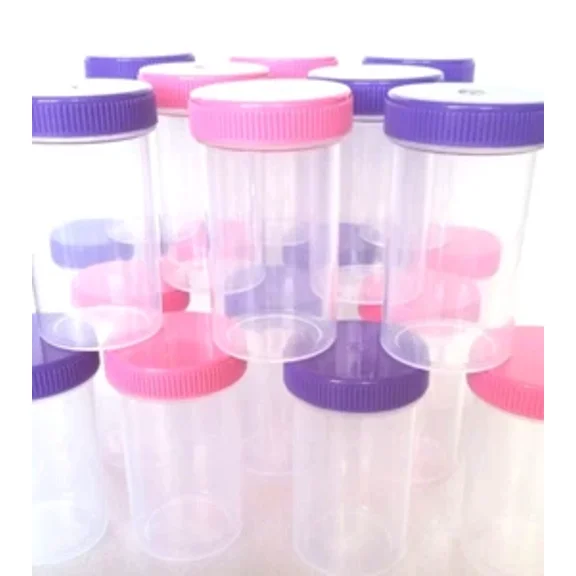 10 Pill Bottles Jars Pink Purple Lid Cap Event Party 4314 Decojars Usa Snacks