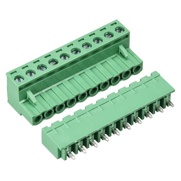 10 Pin 5.08mm Pitch Male Female PCB Screw Terminal Block 5Sets