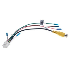 Furulu 10 Pin Car RCA Rear View Camera Video Input Cable Adapter Wiring Connector