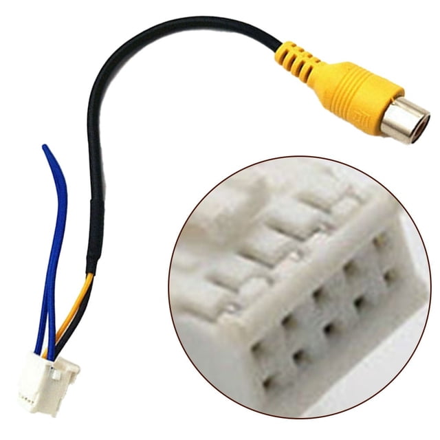 10 pin rca camera wiring connector video input cable adapter for an