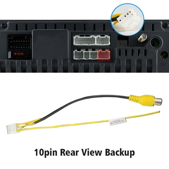 10 Pin Rear View Backup Camera Cable Adaptor For Car Radio Android