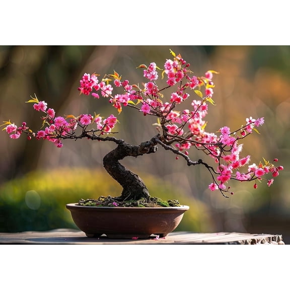 10 Pink Blossoming Cherry Bonsai Tree Seeds