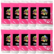 10 Pink Color Powder Packets