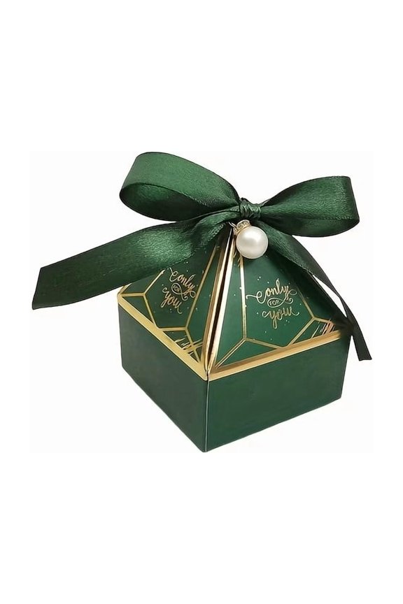 10 Pink Gray Marble Gift Boxes DIY Wedding Client Gift Packing Box with Pearls