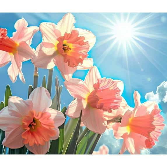10 Pink Party Daffodil Bulbs for Planting - Easy to Grow Perennial Flowers for Garden or Containers (10 Bulbs)