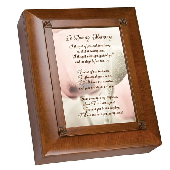 10" Pink and Brown Love Themed Remembrance Keepsake Box