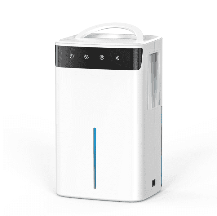 10 Pint Dehumidifier for Home: Room Dehumidifier Up to 2000 Sq.Ft - Quiet Portable Dehumidifier With Drain Hose, Humidity Control, 24H Timer