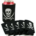 thumbnail image 1 of 10 Pirate Can Coolers - Collapsible, Black, 12 oz, 1 of 2