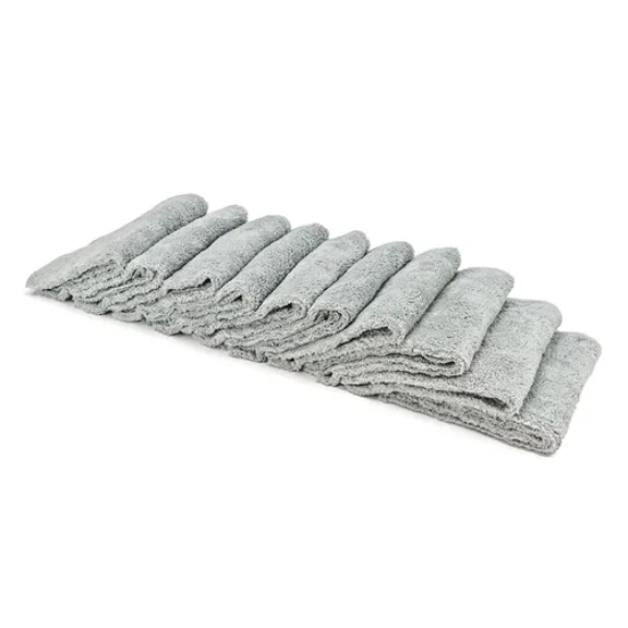 10 Pk - Autofiber Plush Edgeless Microfiber Towels 16X16 400 Gsm