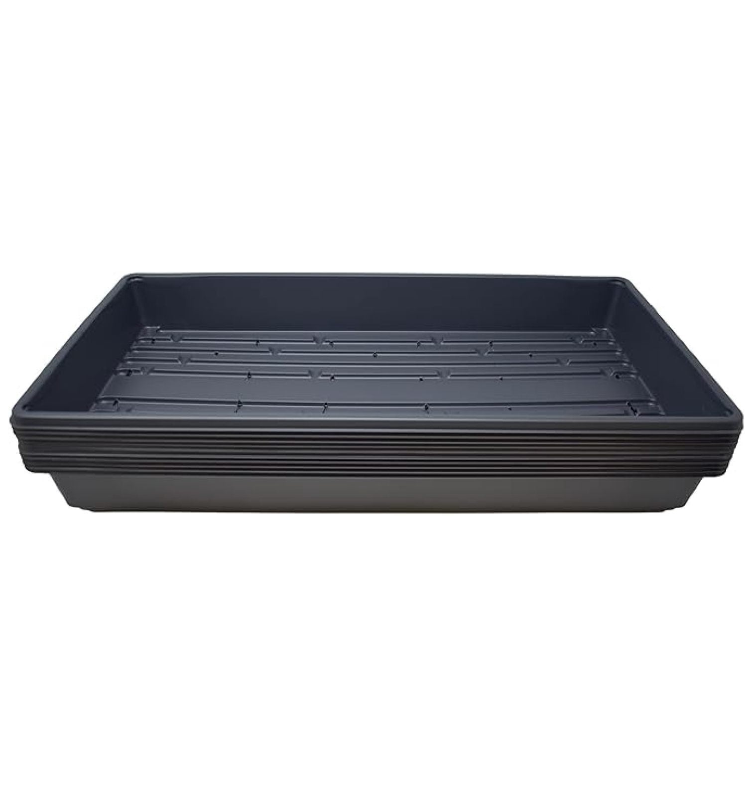 10 Plant Growing Trays (with Drain Holes) - 20" x 10" - Perfect Garden Seed Starter Grow Trays: for Seedlings, Indoor Gardening, Growing Microgreens, Wheatgrass & More - Soil or Hydroponic