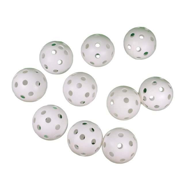 10 Plastic Baseballs Training Batting Practice Official Size Indoor