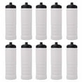 thumbnail image 1 of 10 Plastic Water Bottles Set, 23 oz. - Screw-On Lid, Grip Design - White, 1 of 5