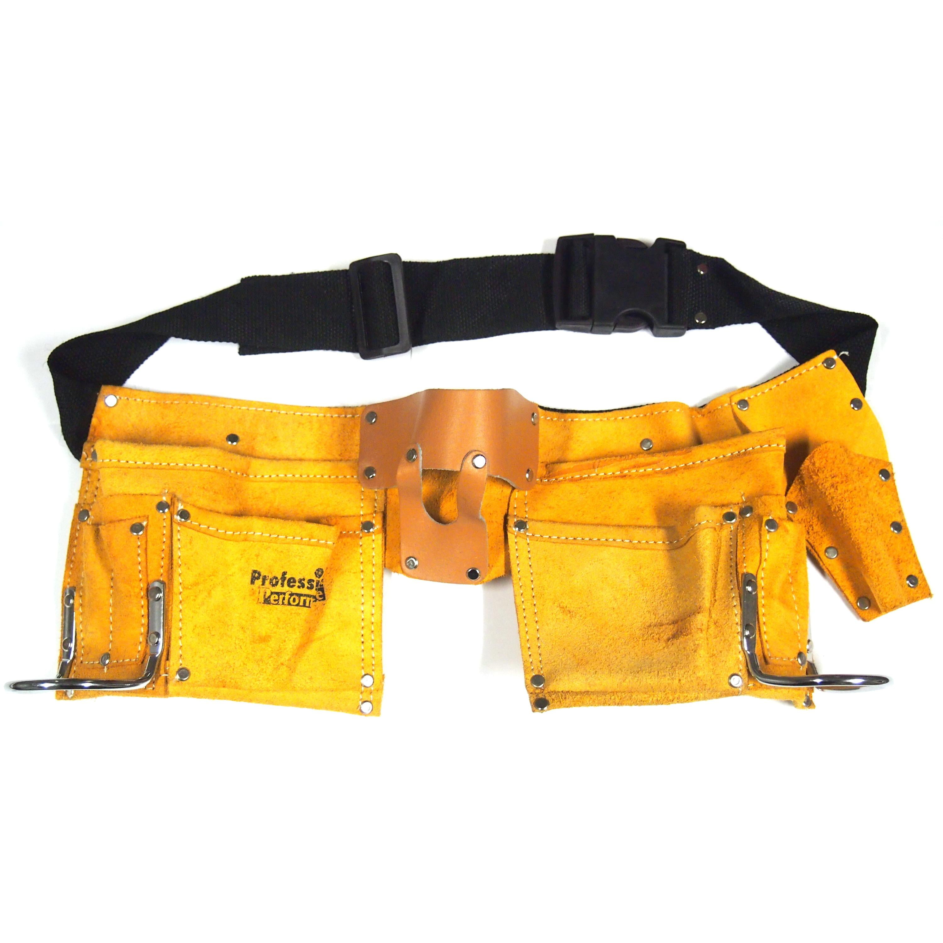 AMERICAN WORK PRODUCTS SPLIT LEATHER CARPENTER TOOL BELT BAG POUCH  LS-490-603-X