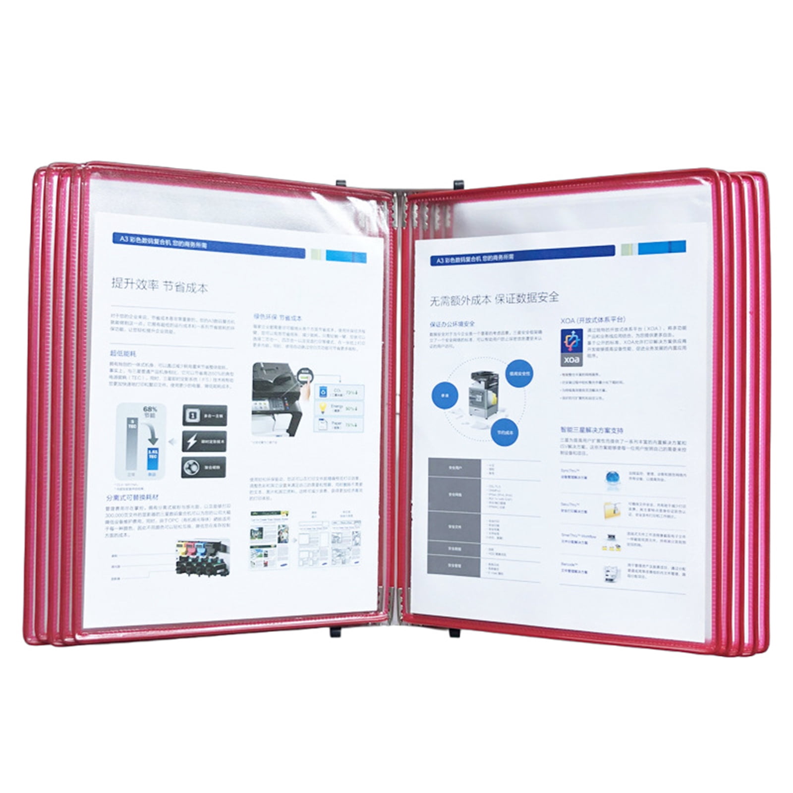 Work Shop Refrence 10 Pocket Wall Mounted Reference Organizers Wall Mounted Reference ...