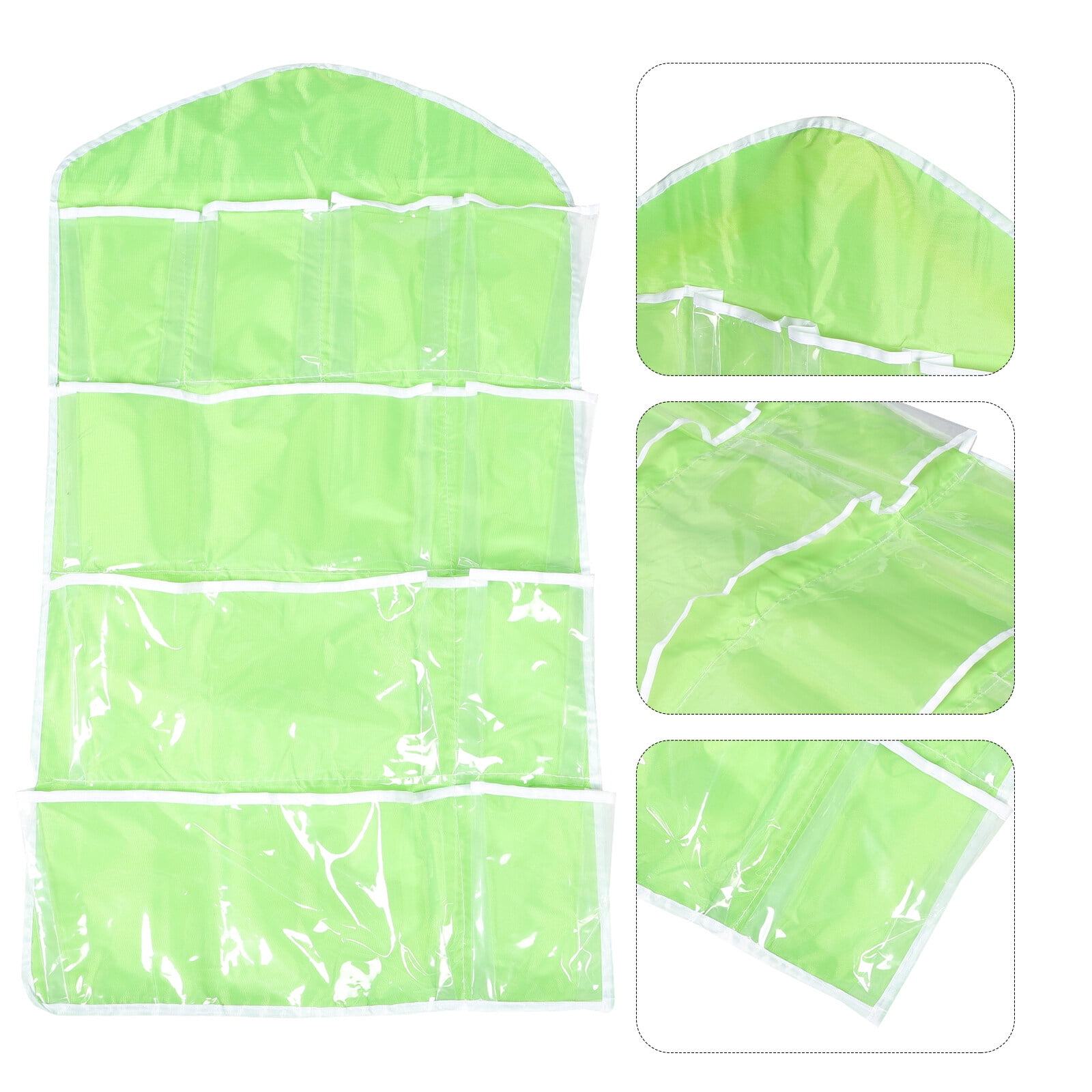 10 Pockets Clear Over The Door Shoe Rack with Crystal Pockets Hanging