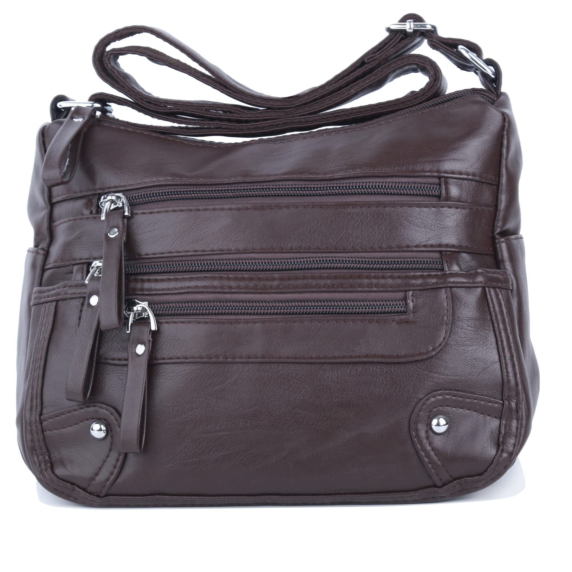 10 Pockets Crossbody Purses for Women Medium Pocketbooks Lightweight