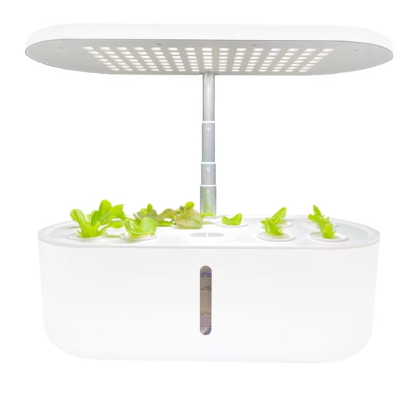 10-Pod Smart Hydroponic Garden with LED Grow Light, Indoor Herb Growing Kit