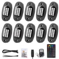 thumbnail image 1 of 10 Pods RGB LED Rock Light, iMounTEK RGB LED Neon Lights Kit with APP Control Music Mode,  IP68 Waterproof Multicolor LED Off-Road Lights for Car, Jeep, ATV, UTV, SUV, Truck, 1 of 9