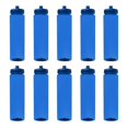 thumbnail image 1 of 10 Poly-Clear Plastic Water Bottles Set, 32 oz. - Durable, Leak-Resistant, Push-Pull Lids - Trans Blue, 1 of 5