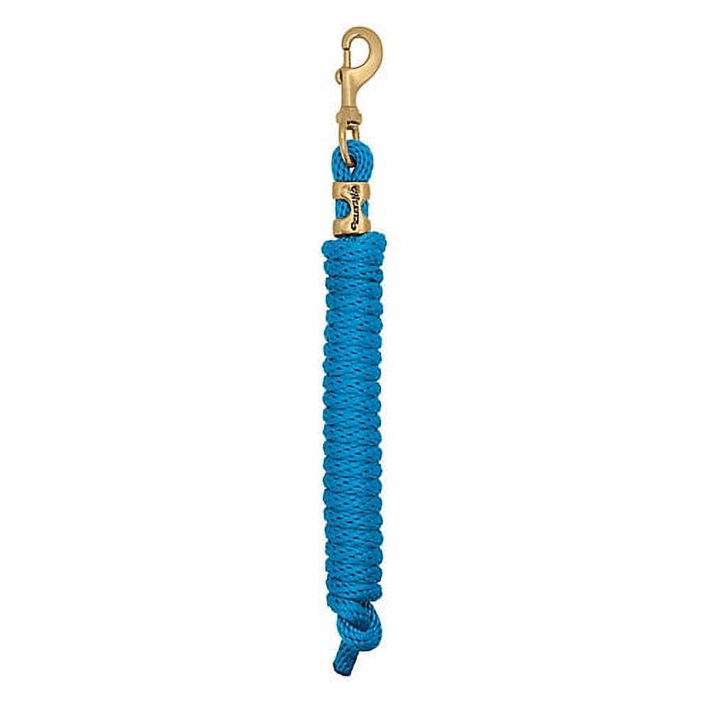 Poly Lead Rope Hurricane Blue Weaver Tack Horse Poly Lead Rope W/ Solid Brass 225 Snap ...