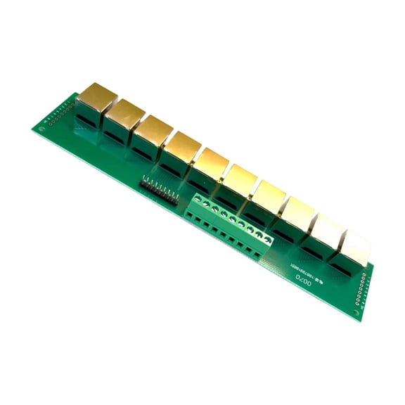 10-Port RJ45 Modular Block With Parallel Adapters For Networkings Diagnostics & Analysis