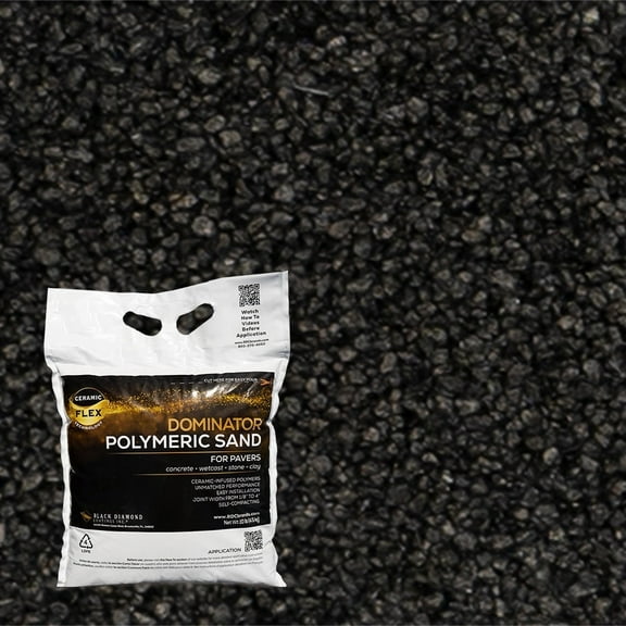 DOMINATOR 10 Lb. Midnight Black Polymeric Sand, Premium, High-Performance Paver Joint Sand with Ceramic Flex